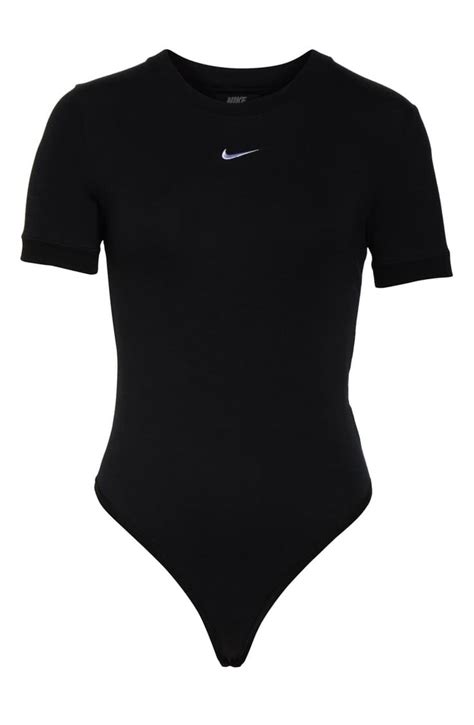 nike body schwarz|Nike Essentials bodysuit in black .